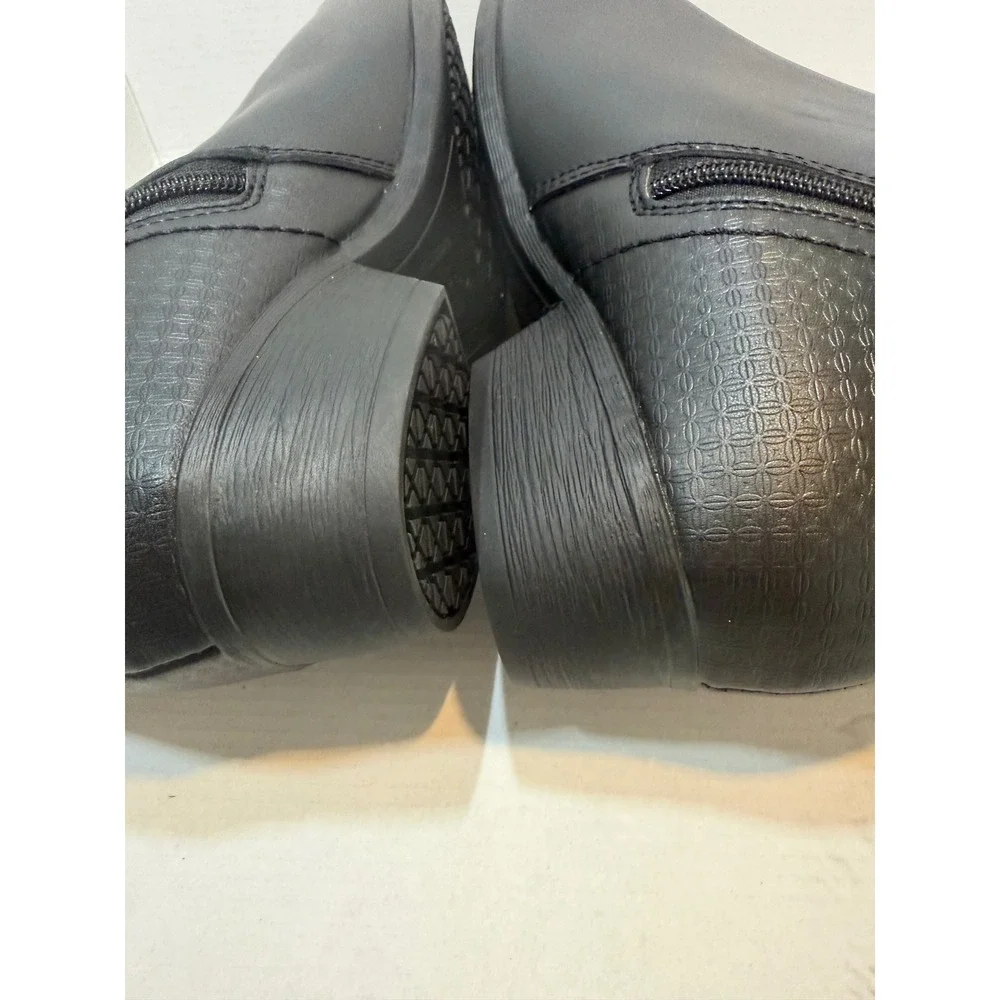 NWOB Rockport Women's Black Carly Work Booties - Alloy Toe Perfect! 9